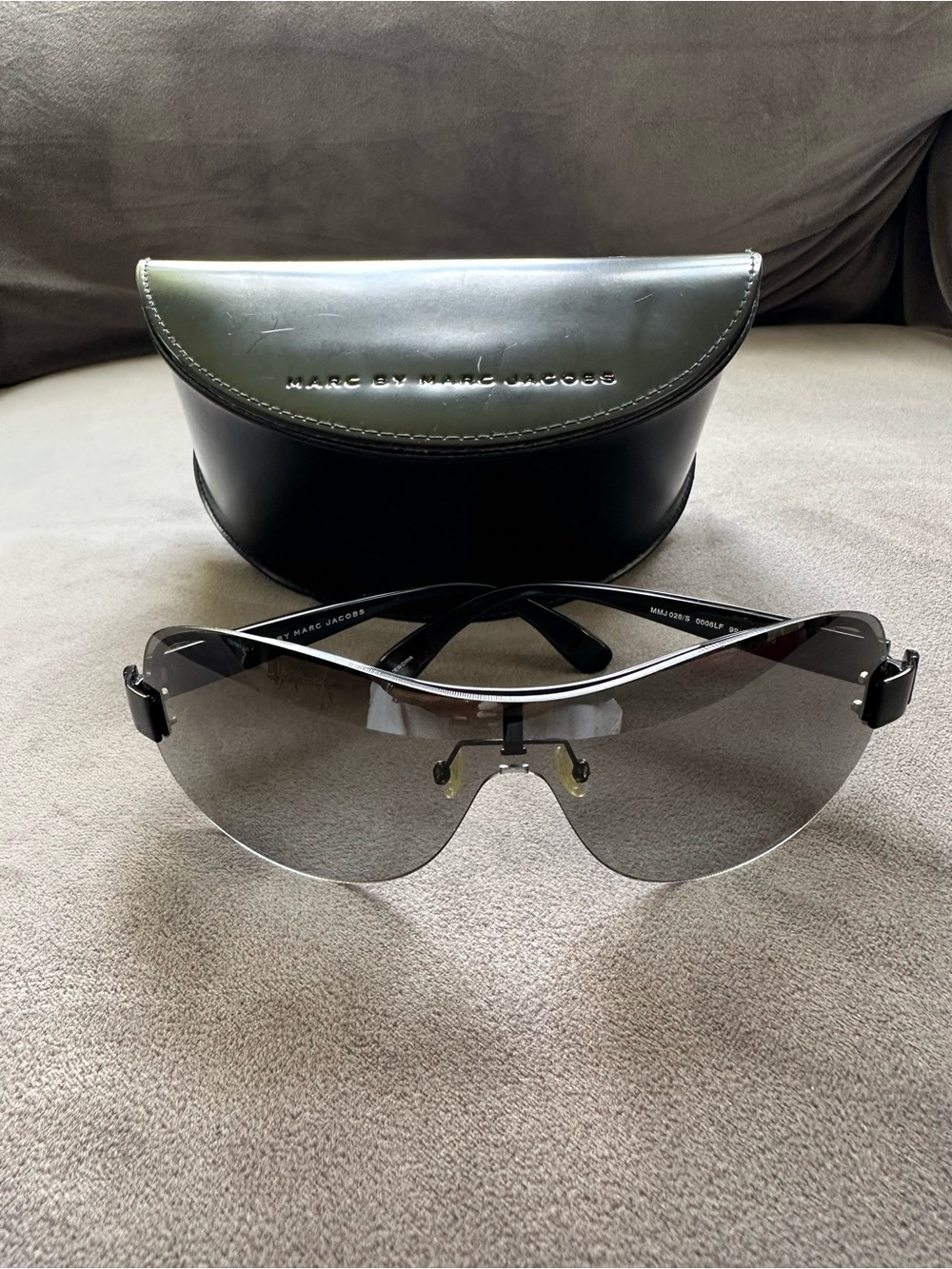 Marc by Marc Jacobs Shield Sunglasses in Smoke and Black